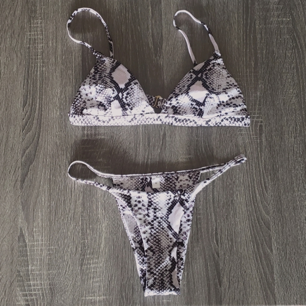 Medium Snakeskin Bikini